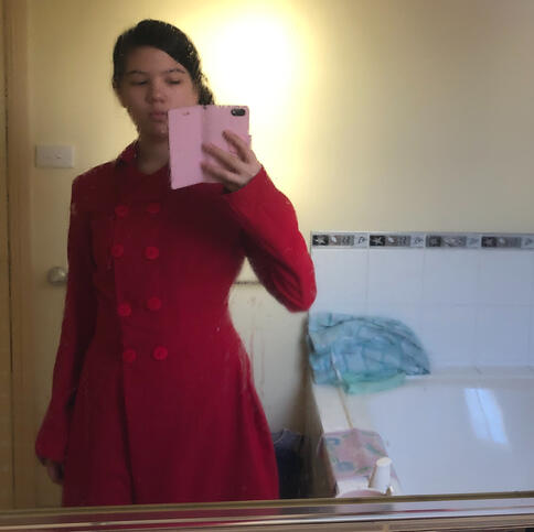 Red 19th century coat